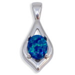 Oval Cabochon Water Drop Pendant Mounting