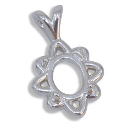 Jasmine Pendant - Oval Cabochon Pendant Mounting