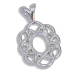 Gardenia Pendant - Oval Cabochon Pendant Mounting