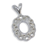Zinnia Pendant - Oval Cabochon Pendant Mounting