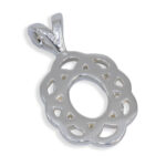 Camellia Pendant - Oval Cabochon Pendant Mounting