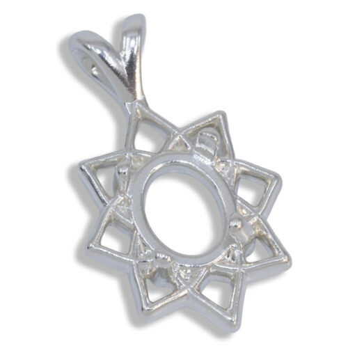 Clematis Pendant - Oval Cabochon Pendant Mounting