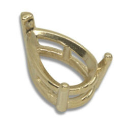 Pear Slider Style Pre-notched Pendant Mounting