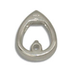 Pear Shaped Slider Single Stone Pre-notched Pendant Mounting