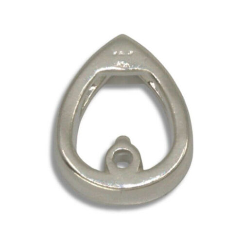Pear Shaped Slider Single Stone Pre-notched Pendant Mounting