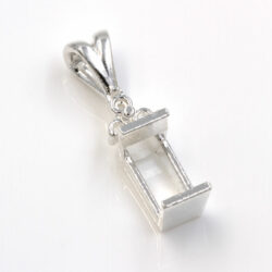 Triple Accent Tourmaline Pendant Mounting