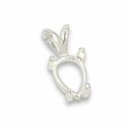 Reverse Pear Cabochon Pendant Mounting