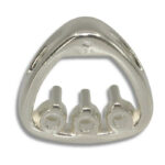 Triangle Shaped Slider Three Stone Pre-notched Pendant Mounting