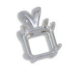 Square 8-Prong Basket Style Pre-notched Pendant Mounting
