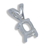 Elongated Cushion Pre-notched Pendant Mounting