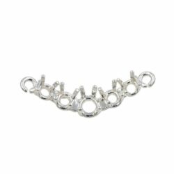 Five Stone Round Classic V Pre-notched Pendant Mounting