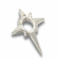 Oval Cabochon Star Cross Pendant Mounting