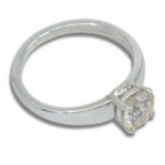 Synthetic Moissanite 1ct Solitaire Ring