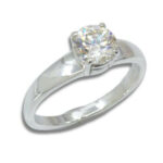 Synthetic Moissanite 1ct Solitaire Ring