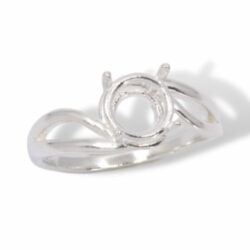 Split Shank Semi-Swirl Style Round Ring Mounting