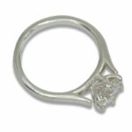 Lab Created Diamond Round 1.29ct D VVS2 Solitaire Tulip Prong Ring