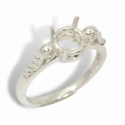 Round Scroll Design Pre-notched Ring Mounting