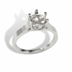 Round Solitaire Rings