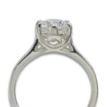 Lab Created Diamond 1.29ct D VVS 2 Round Cathedral Weave Ring