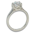 Lab Created Diamond 1.29ct D VVS 2 Round Cathedral Weave Ring