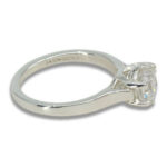 Lab Created Diamond 1.29ct D VVS 2 Round Cathedral Weave Ring