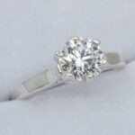 Lab Created Diamond 1.29ct D VVS 2 Round Cathedral Weave Ring