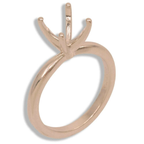 Round Vee Head Solitaire Pre-notched Ring Mounting