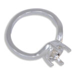 Kate Ring - Round Solitaire Twist Pre-notched Mounting