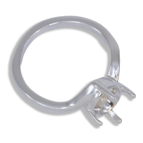 Kate Ring - Round Solitaire Twist Pre-notched Mounting