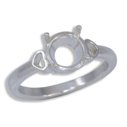 Amora Ring Round Heart Cutout Pre-notched Mounting