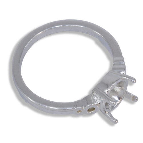 Odette - Round Circle Design Pre-notched Ring Mounting