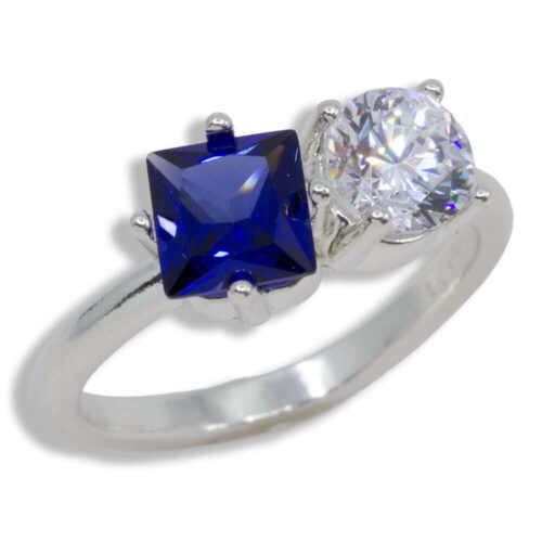 Toi et Moi Round and Princess Cut Pre-notched Ring Mounting