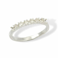 Seven (7) Stone 2mm Round Wedding Band Ring Mounting