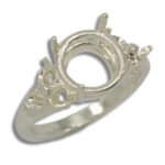 Round Triple Side Accent Pre-notched Ring Mounting