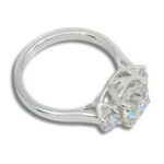 Lab Diamond 2.35ctw Three Stone Round Trellis Ring