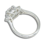 Lab Diamond 2.35ctw Three Stone Round Trellis Ring