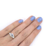 Lab Diamond 2.35ctw Three Stone Round Trellis Ring - Hand