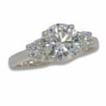Lab Diamond 2.35ctw Three Stone Round Trellis Ring
