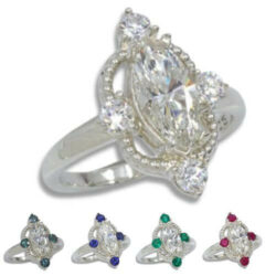 Lab Created Diamond 1.28ct Marquise G VVS2 Milgrain Ring