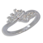 Arabella - Crossover Six Stone Pre-Notched Ring Mounting