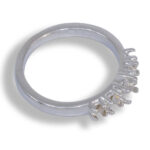 Graduated Five Stone Round Pre-notched Ring Mounting