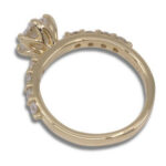 Lab Created Diamond Round Tulip Accented Ring