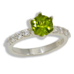 Round Tulip Accented Pre-notched Ring Mounting