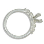 Round Vee Head Accented Pre-notched Ring Mounting