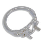 Oval Cabochon Scroll Ring Mounting