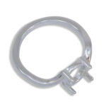 Aria Ring - Round Cabochon Solitaire Bypass Ring Mounting