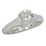 Lab Created Diamond 1.25ct Oval Solitaire Ring