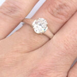 Lab Created Diamond 1.25ct Oval Solitaire Ring