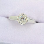 Lab Created Diamond 1.25ct Oval Solitaire Ring