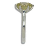 Lab Created Diamond Fancy Intense Yellow 2.02ct VS2 Oval Tulip Solitaire Ring
